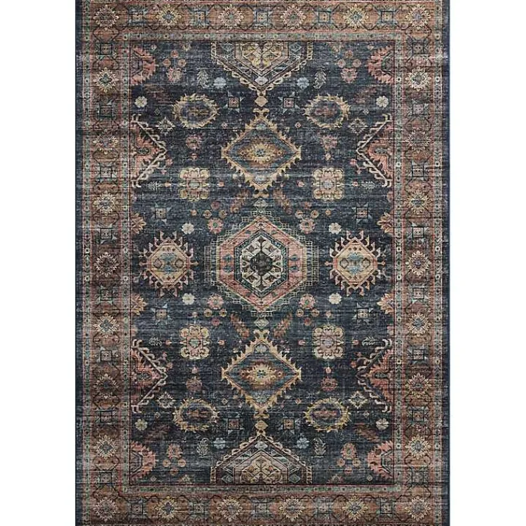 Kirklands Home Area Rugs|Anniston Denim Sunset Area Rug, 5x8