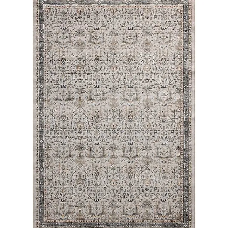 Kirklands Home Area Rugs|Anniston Ivory Stone Area Rug, 5x8