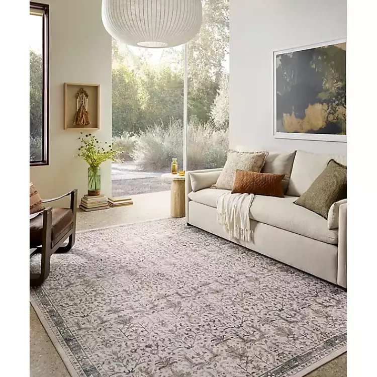 Kirklands Home Area Rugs|Anniston Ivory Stone Area Rug, 5x8