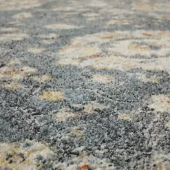 Kirklands Home Area Rugs|Anthracite Granary Floral Area Rug, 8x10 Blue