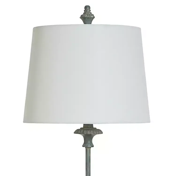 Kirklands Home Buffet Lamps|Antique Cast Buffet Lamp Blue