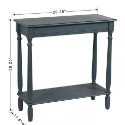 Kirklands Home Console Tables|Antique Wood Rachel Console Table Blue