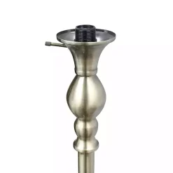 Kirklands Home Floor Lamps|Antique Brass and Marbleized Glass Torchiere Gray