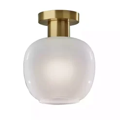 Kirklands Home Flush Mount Lighting|Antique Brass Magnolia Flush Mount Light Gold