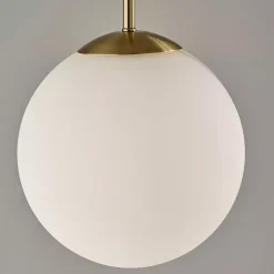 Kirklands Home Floor Lamps|Antique Brass Side Table Floor Lamp White