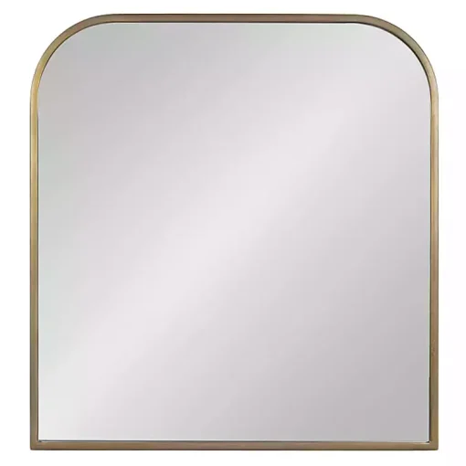 Kirklands Home Decorative Mirrors|Antique Brass Wide Arch Wall Mirror Gold