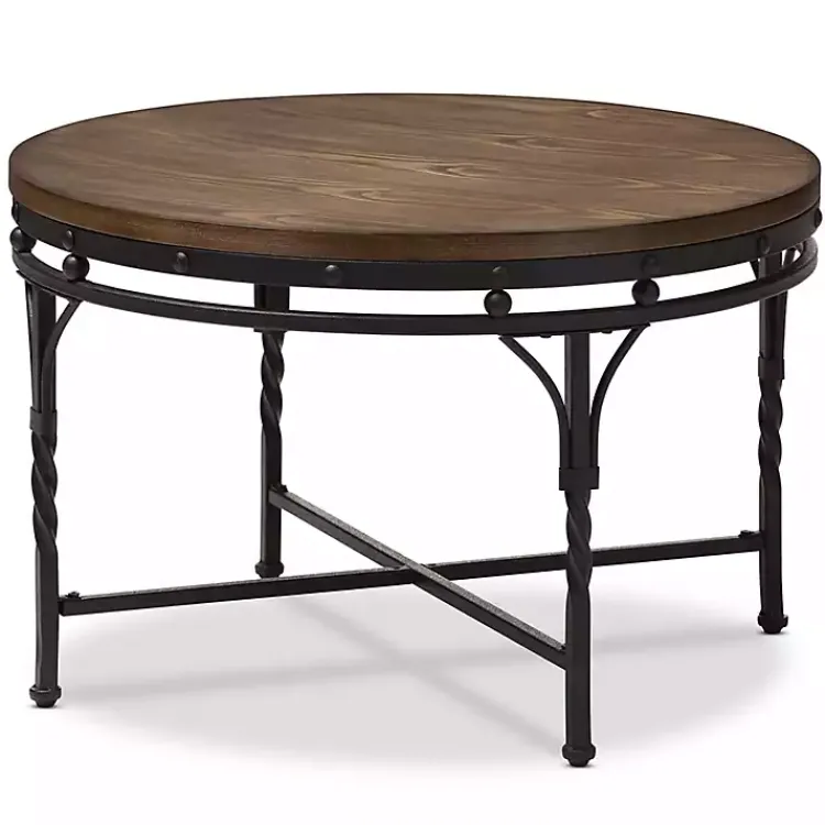 Kirklands Home Coffee Tables|Antique Bronze Round Coffee Table