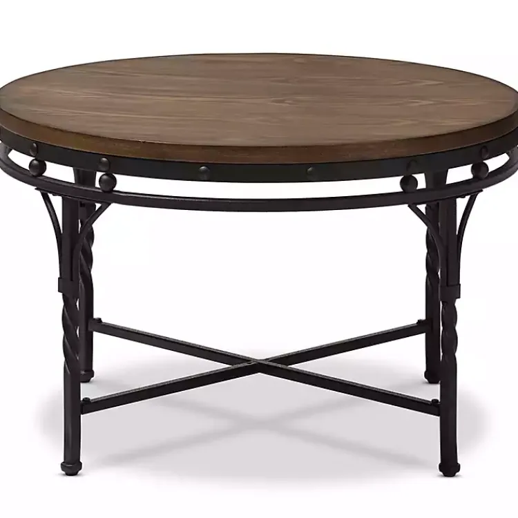 Kirklands Home Coffee Tables|Antique Bronze Round Coffee Table