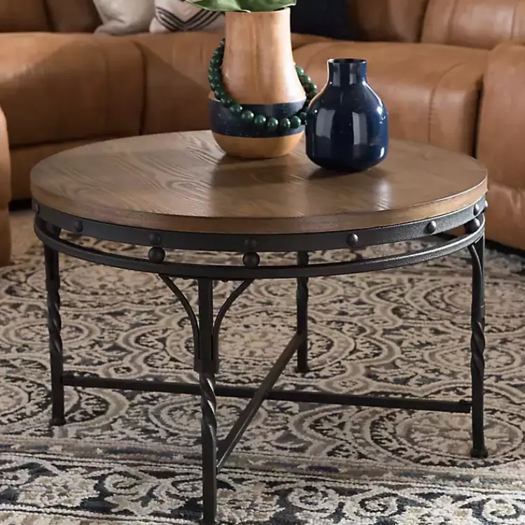 Kirklands Home Coffee Tables|Antique Bronze Round Coffee Table