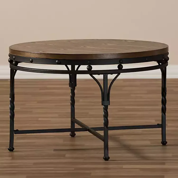 Kirklands Home Coffee Tables|Antique Bronze Round Coffee Table