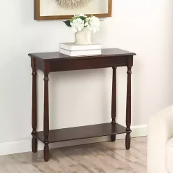 Kirklands Home Console Tables|Antique Wood Rachel Console Table Brown