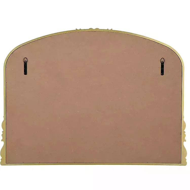 Kirklands Home Decorative Mirrors|Antique Baroque Arched Wall Mirror Gold