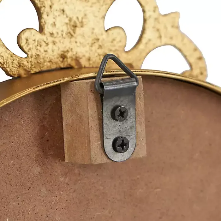 Kirklands Home Clocks|Antique Gold Metal Scroll Wall Clock