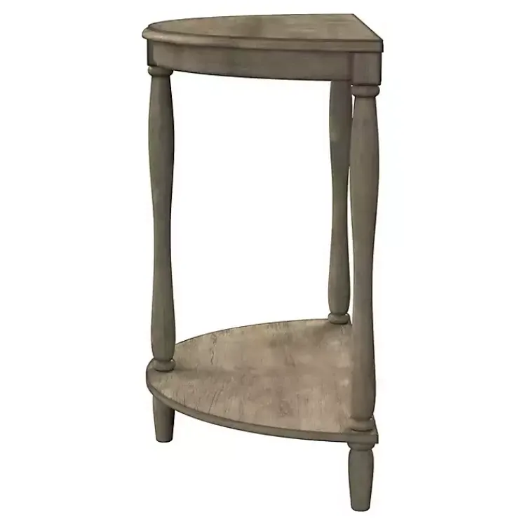 Kirklands Home Console Tables|Antique Demilune Side Table Gray