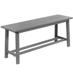 Kirklands Home Benches & Ottomans|Antique Wood Noah Bench Gray