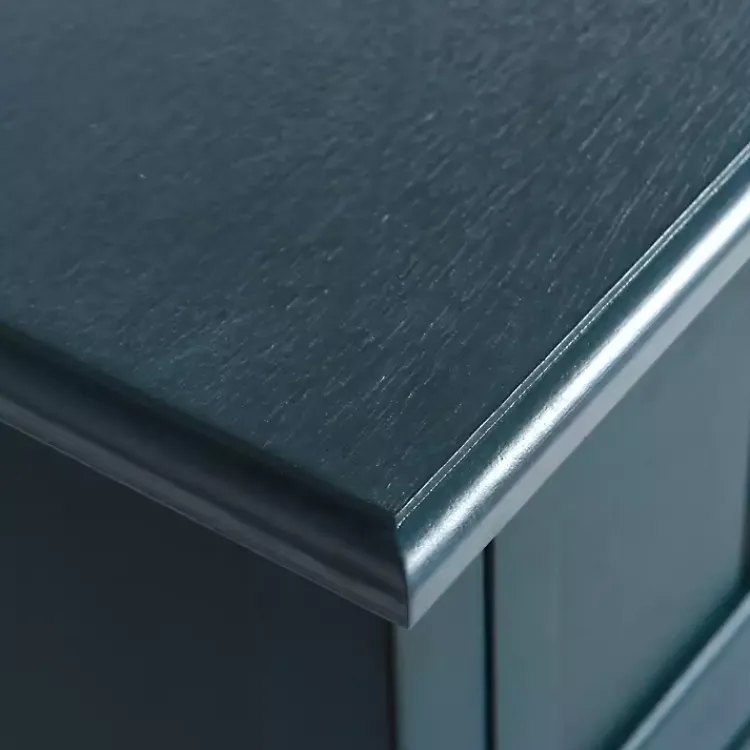 Kirklands Home Accent & End Tables|Antique Navy 3-Drawer Winnie Accent Table Blue