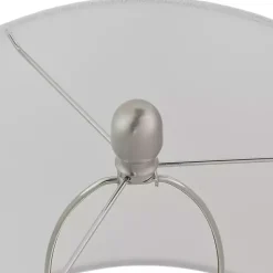 Kirklands Home Table Lamps|Antique Textured Glass Luxuria Table Lamp Silver