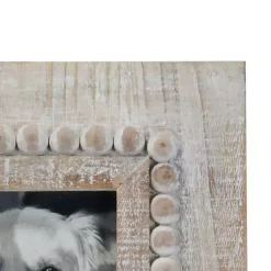 Discount Antique White Wood Beaded Picture Frame, 4x6 Picture Frames