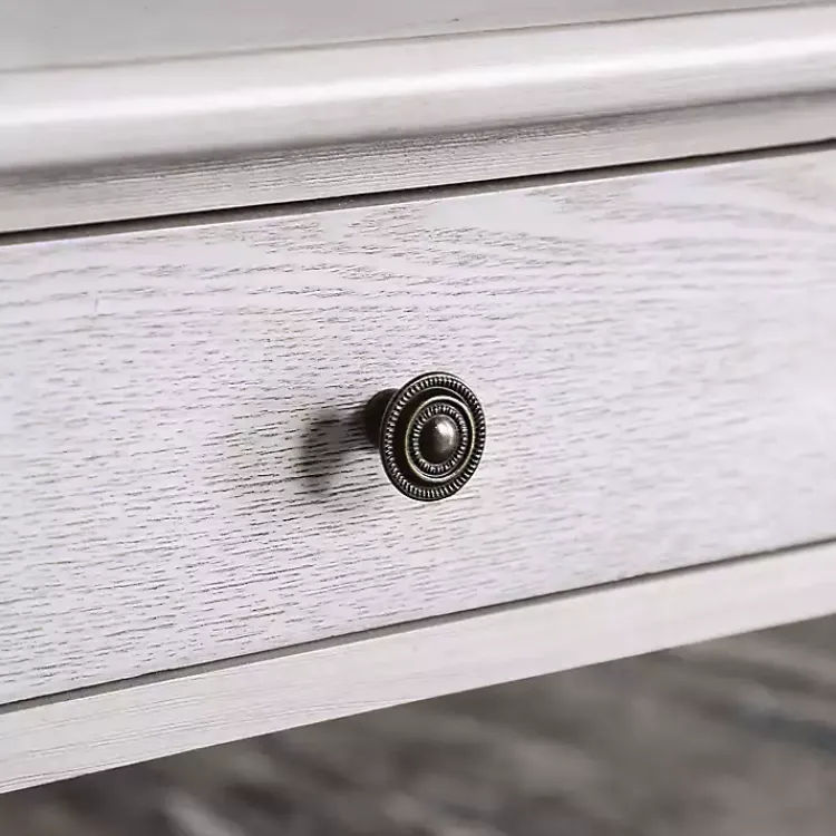 Kirklands Home Coffee Tables|Antique Wood 4-Drawer Heather Coffee Table White