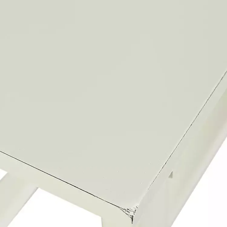 Kirklands Home Benches & Ottomans|Antique Wood Noah Bench White