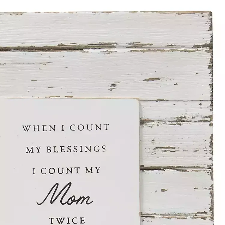 Hot Antique White Wooden Mom Picture Frame Picture Frames