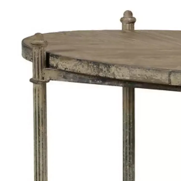 Kirklands Home Kitchen Islands & Bar Carts|Antique Wood and Metal Bar Cart