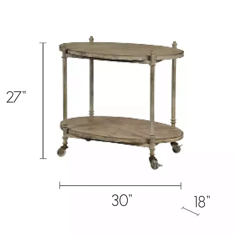 Kirklands Home Kitchen Islands & Bar Carts|Antique Wood and Metal Bar Cart