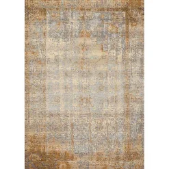 Kirklands Home Outdoor Rugs|Antiqued Ivory Copper Outdoor Area Rug, 5x7