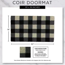 Kirklands Home Doormats|Apple Hello Doormat Green