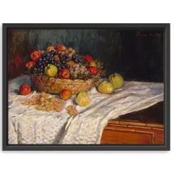Kirklands Home Canvas Art|Apples and Grapes Framed Canvas Art Print Multi