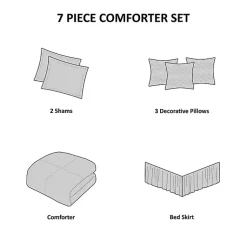 Kirklands Home Comforters|Aqua Coastal 7-pc. King Comforter Set