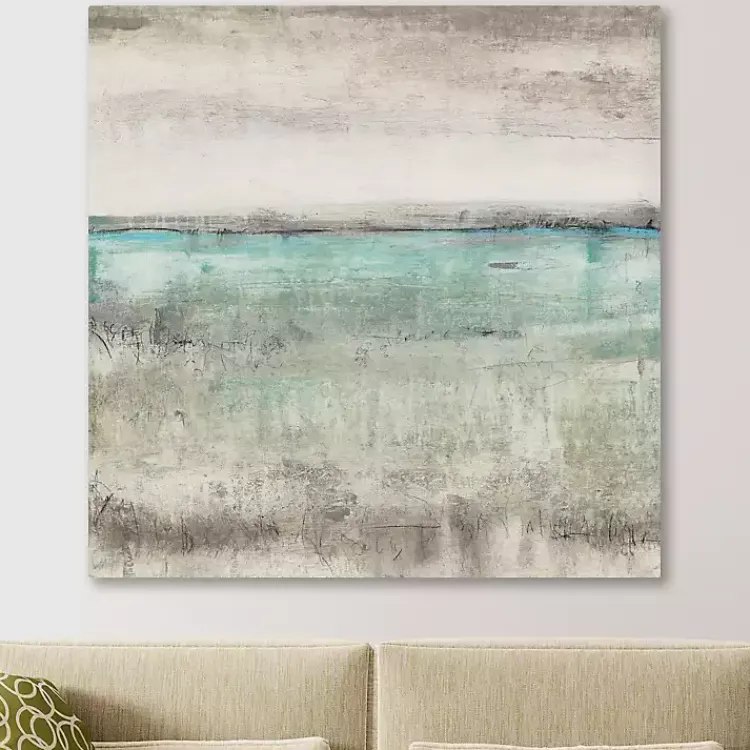Kirklands Home Canvas Art|Aqua Horizon Giclee Canvas Art Print