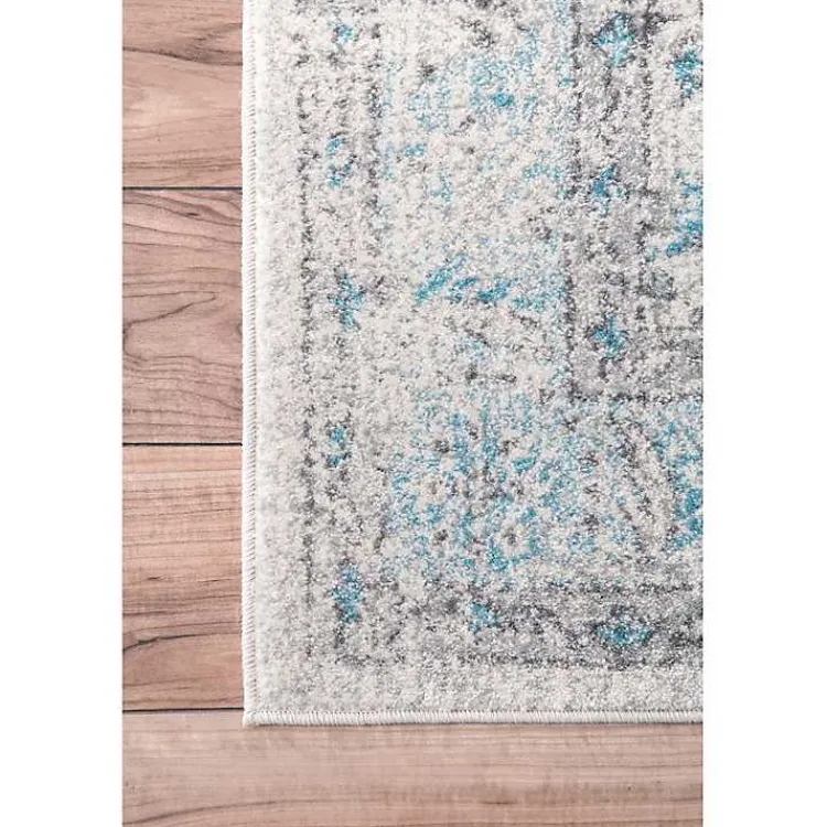 Kirklands Home Area Rugs|Aqua Rio Vintage Area Rug, 4x6