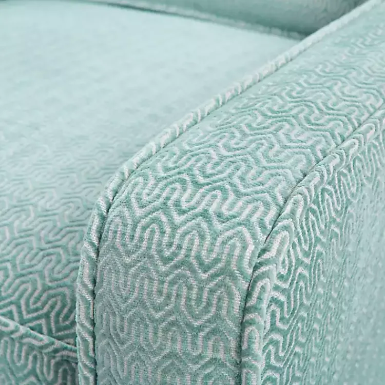 Kirklands Home Accent Chairs|Aqua Upholstered Swivel Accent Chair Blue