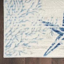 Kirklands Home Area Rugs|Aquamarine Starfish Coastal Area Rug, 5x7