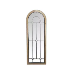 Kirklands Home Decorative Mirrors|Arched Windowpane Wall Mirror