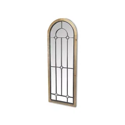 Kirklands Home Decorative Mirrors|Arched Windowpane Wall Mirror