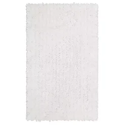 Kirklands Home Bathroom Rugs|Arctic Lofty Pile Chenille Bath Mat, 34 in. White