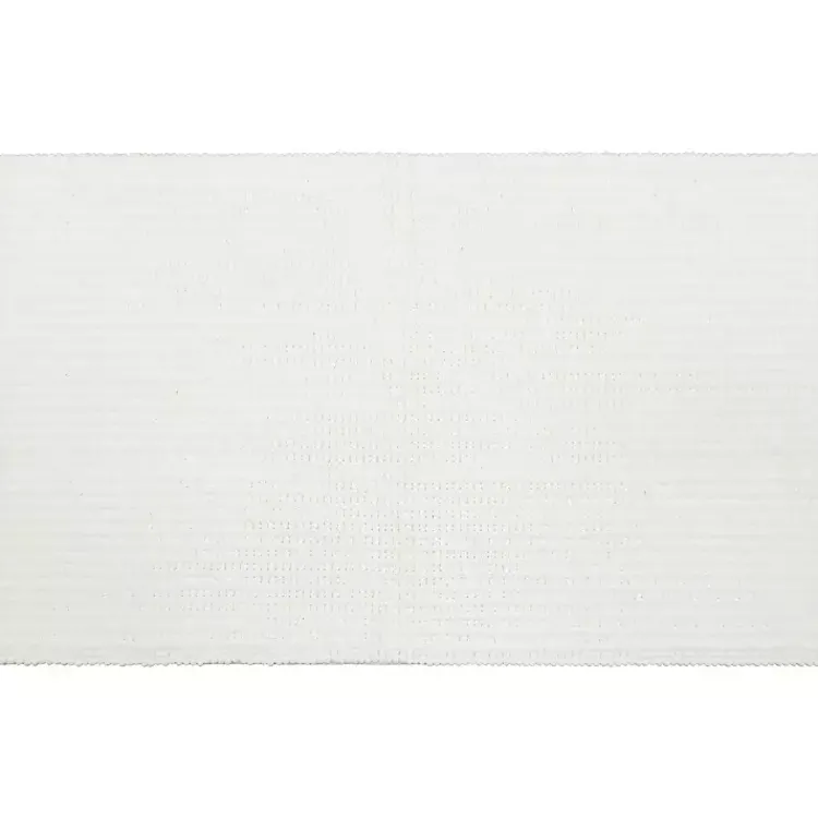 Kirklands Home Bathroom Rugs|Arctic Memory Foam Chenille Bath Mat, 60 in. White