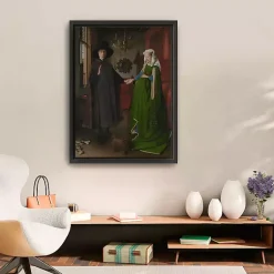 Kirklands Home Canvas Art|Arnolfini Portrait Framed Canvas Art Print
