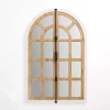 Kirklands Home Decorative Mirrors|Artemis Arched Door Wood Wall Mirror