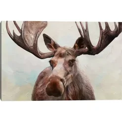 Kirklands Home Canvas Art|Artful Moose Canvas Art Print Brown