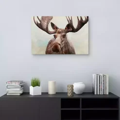 Kirklands Home Canvas Art|Artful Moose Canvas Art Print Brown