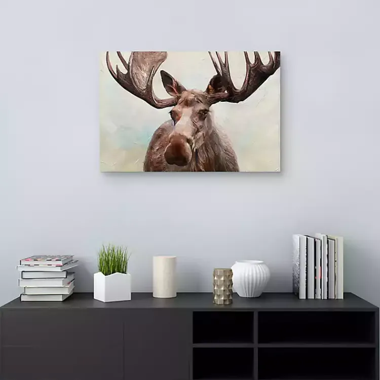 Kirklands Home Canvas Art|Artful Moose Canvas Art Print Brown