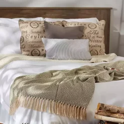 New Artichoke Diamond Fringe Throw Blankets & Throws