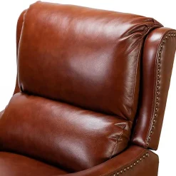 Kirklands Home Accent Chairs|Arturo Leather Wingback Recliner Brown