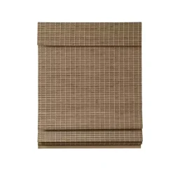 Kirklands Home Curtains & Drapes|Ash Bamboo Light Filtering Roman Shade, 29 in. Brown