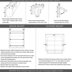 Kirklands Home Curtains & Drapes|Ash Bamboo Light Filtering Roman Shade, 29 in. Brown