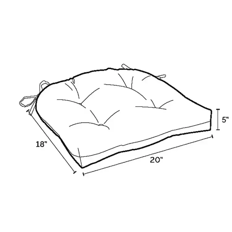 Kirklands Home Outdoor Cushions & Pillows|Ashland Jacobean 2-pc. Outdoor Wicker Cushion Set