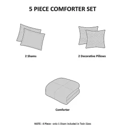 Kirklands Home Comforters|Ashley Floral Full/Queen 5-pc. Comforter Set